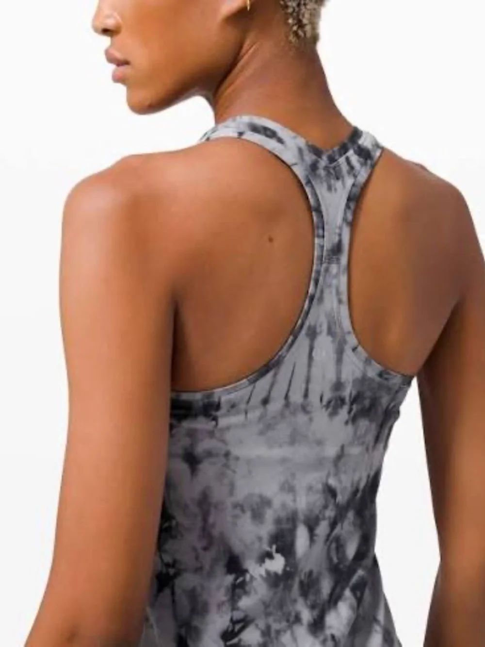 Lululemon Cool Racerback II Nulu Game Day Dark Chrome Black Multi